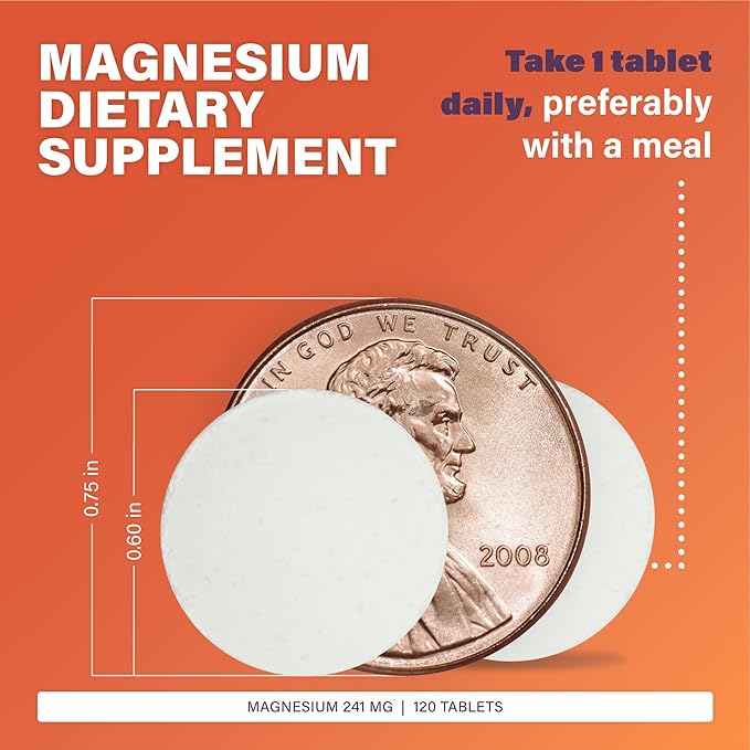 Rugby Magnesium Oxide 400 mg Tablets - Dietary Supplement - Gluten-Free - 120 Count