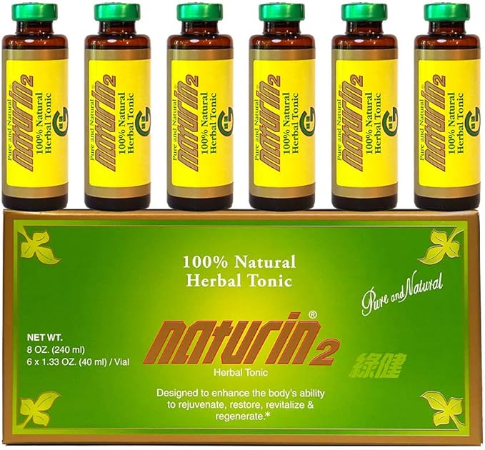 Herbal Immune Support & Adaptogen Drink - 6 Vials (40ml) | 30 Years of Herbal Wellness for Vitality, Energy & Digestive Health - Licorice Root, Astragalus, Hedyotis, Reishi Mushroom Extract