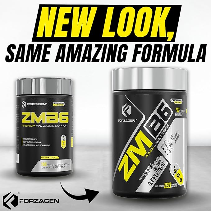Forzagen ZMB6 Capsules, Zinc, Vitamin B6, Magnesium 160 Capsules