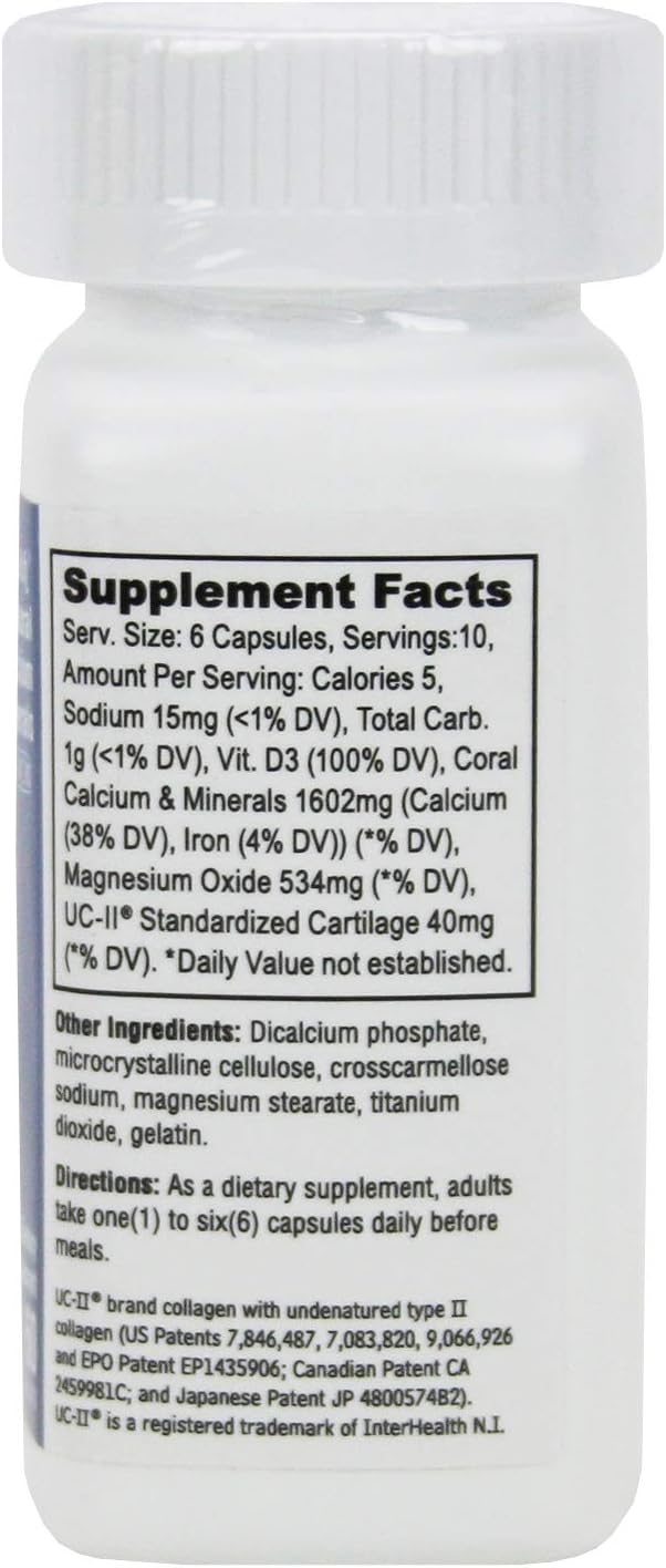 Hsu's Ginseng SKU 2955 | WonderCal, 60 Count | Coral Calcium Supplement | 许氏萬全鈣 | 60ct Bottle, B000153ROK