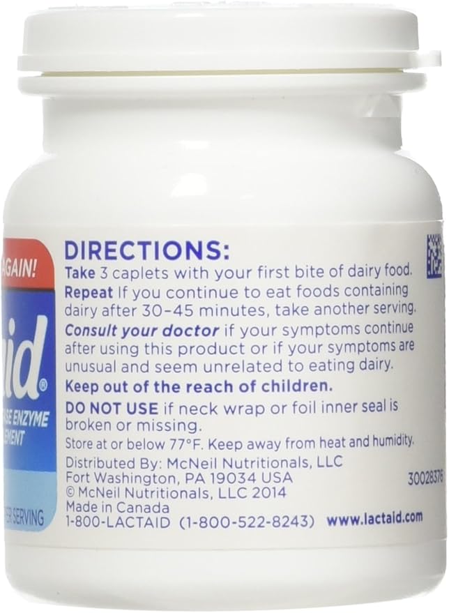 LACTAID Original Caplets 120 ea (Pack of 3)
