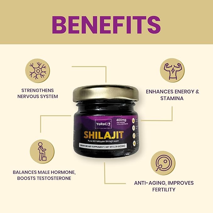 Shilajit, Pure Himalayan Shilajit Resin, Dietary Supplement, Net Wt 20gm(0.70oz)