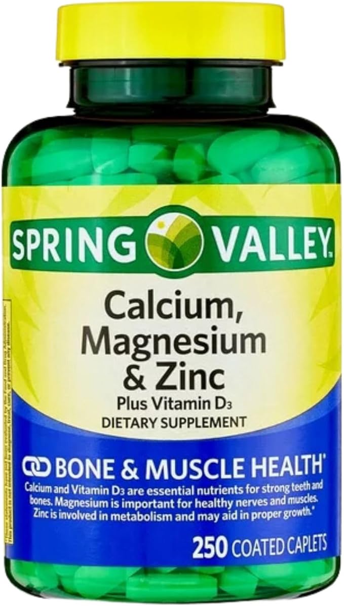 Calcium Magnesium Zinc with Vitamin D3 | Calcium Supplement | Calcium Magnesium Zinc | Calcium 600 mg with vitamin D3 | Calcium Magnesium Supplement + STS Sticker.