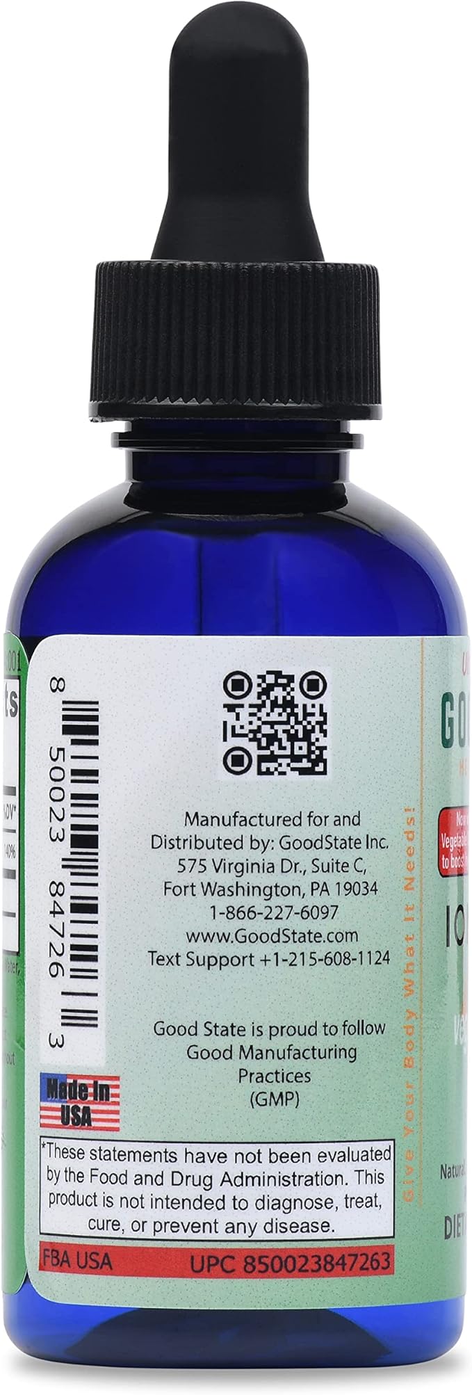 Good State Liquid Ionic Zinc Concentrate Made with Vegetable Glycerin | 15 mg per Serving | 118 Servings | Immune Support | Vegan Friendly