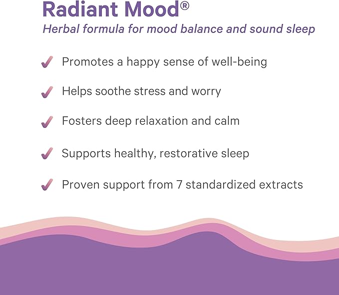 Pure Synergy Radiant Mood | Natural Mood and Sleep Supplement with Organic Saffron | with Saffron, Lemon Balm, and Magnolia Bark | for Sleep, and Stress Support (60 Capsules)
