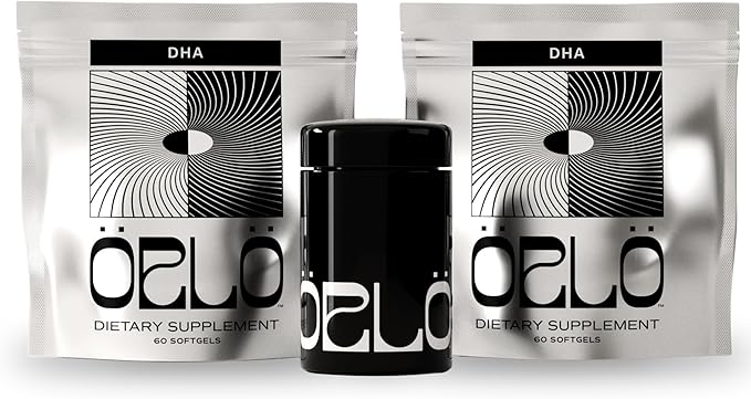 Orlo DHA - Vegan DHA Omega 3 Supplement - Triple Strength Omega3s - Plant Based DHA & EPA Fatty Acids Algae Omega-3 Oil - Krill or Fish Oil Alternative (120 Mini Softgels Kit)