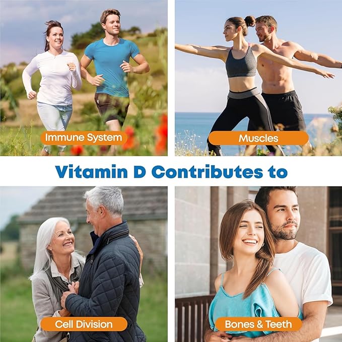 Vitamin D3 K2 Supplement with Vitamin D3 5000 IU, 100 mcg Vitamin K2, Plant Based 2-1 Formula for Bone, Teeth, Muscle and Immune Health Support,120 Softgel Capsules