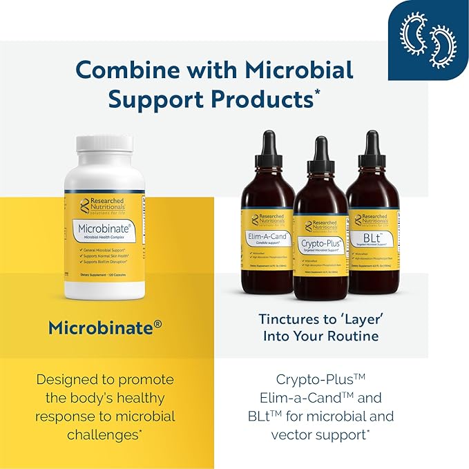 Researched Nutritionals BioDisrupt - Disrupt Biofilm Matrices - Clinically Researched Formula with EnzymesDisrupt Enzyme Blend, Cranberry Extract & N-Acetyl Cysteine (120 Capsules)