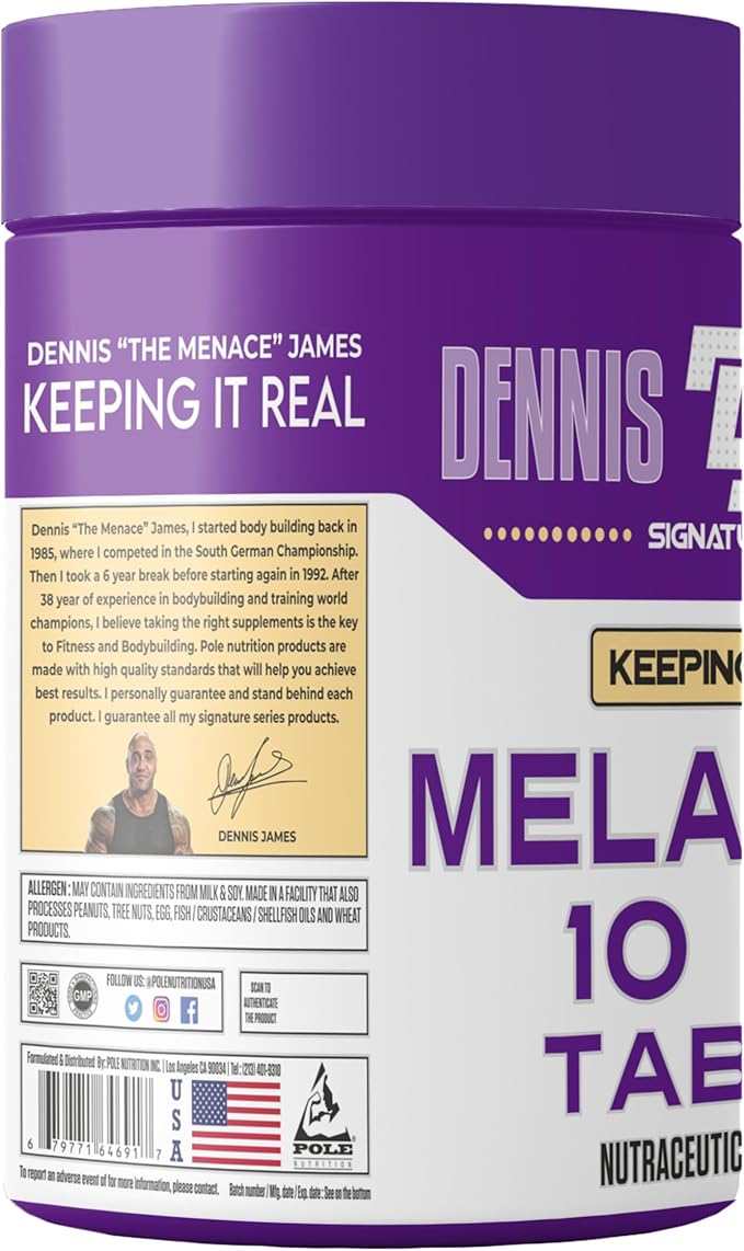 DENNIS JAMES Signature Series Melatonin 10mg | 90 Tablets