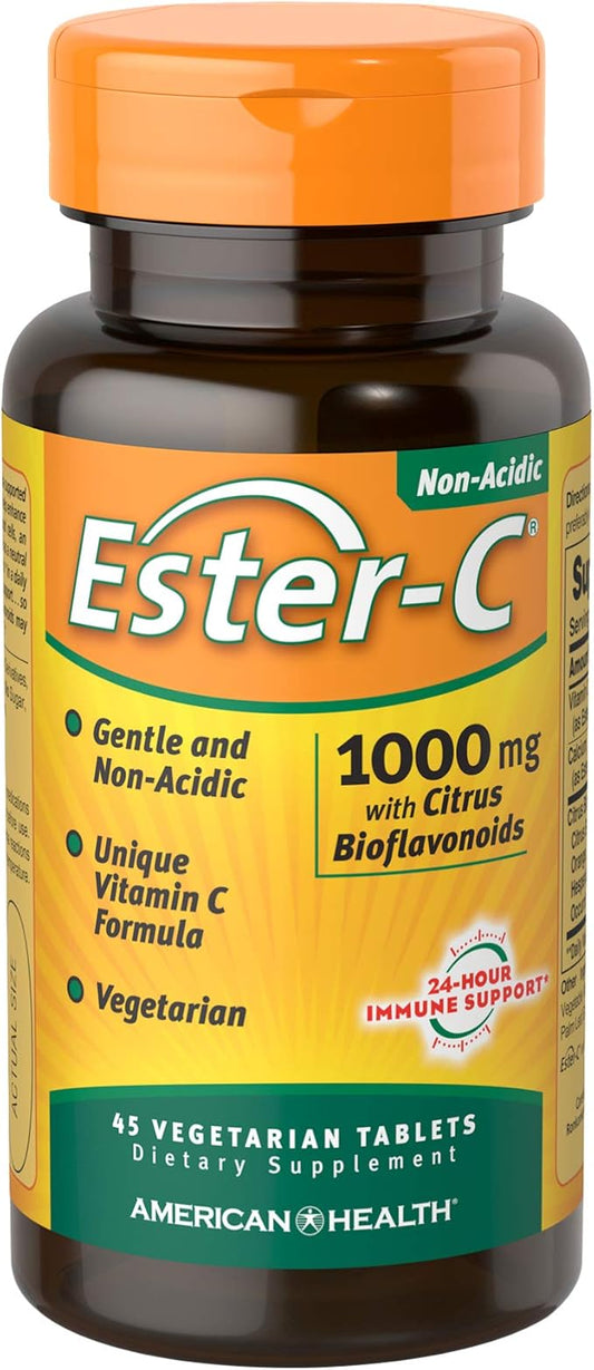 American Health Ester-C with Citrus Bioflavonoids, Tablet, 45 Count