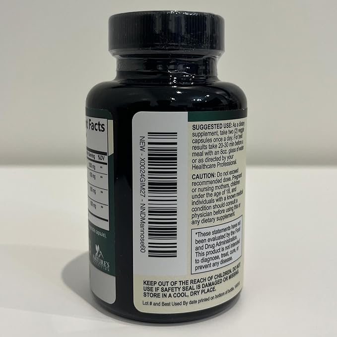 DMannose Pills with Cranberry 1350mg Advanced Formula - Effective Natural Bladder, Urinary Tract Health Support, Flush Impurities - D Mannose Supplements for Women & Men, Non-GMO, Vegan - 60 Capsules
