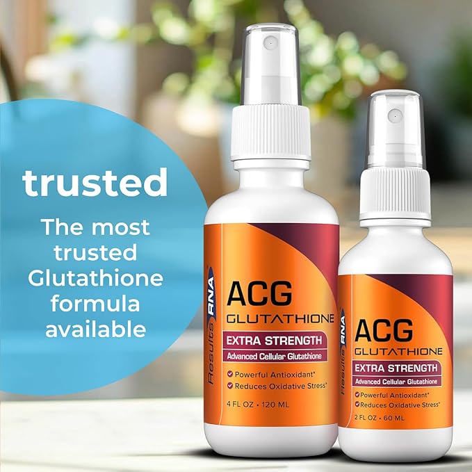 Results RNA - ACG Glutathione Extra Strength Immune Boost – Powerful Antioxidant & Immune Boost Formula in a Great Tasting Spray. Recommended by Doctors Worldwide ( 4 oz )