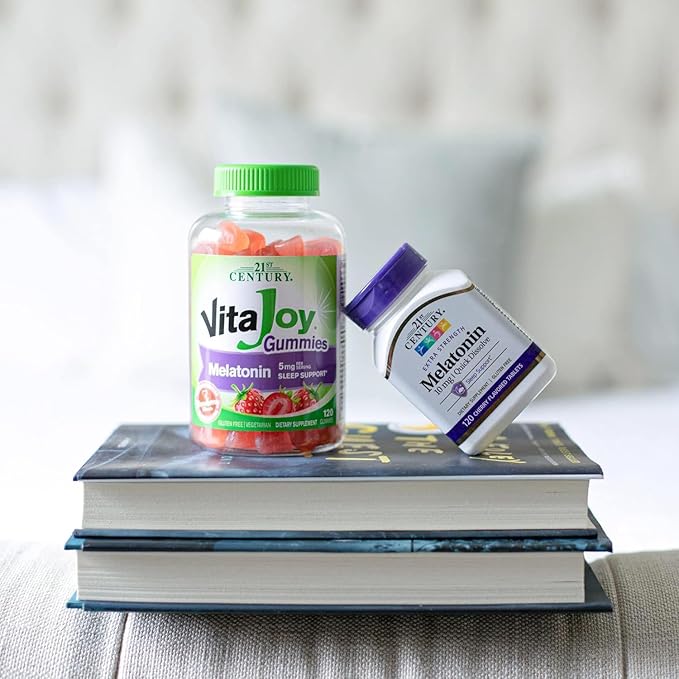 21st Century, Melatonin Quick Dissolve Tablets 10 mg, White, Cherry, 120 Count (Pack of 2)