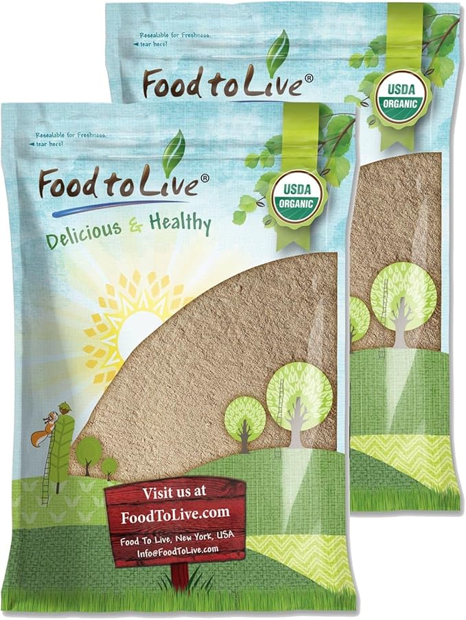 Food to Live Organic Ashwagandha Root Powder, 12 Pounds - Non-GMO, Finely Ground Indian Ginseng, Pure, Raw, Vegan. Easy to Mix. Adaptogenic Herb.