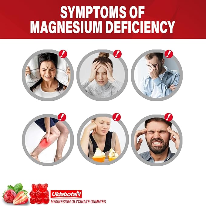 Magnesium Glycinate Gummies 400mg with Ashwagandha, Lemon Balm, CoQ10 for Energy Support & Better Zzz –Sugar Free Magnesium Gummy Supplements for Women and Men- 120 Count