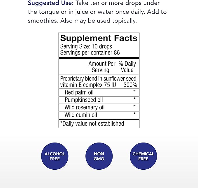 Physician's Strength Power-E - 1 fl oz - Sunflower Vitamin E - Soy Free & Non-GMO - 86 Servings