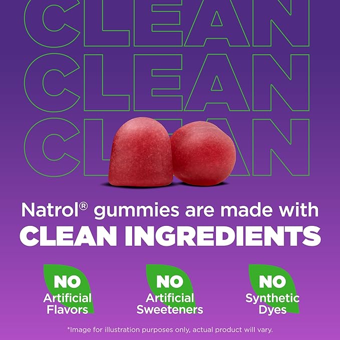 Natrol Sleep+ Calm Melatonin Gummies for Adults, Sleep Gummies, Strawberry Flavor, 60 Gummies, 30 Day Supply