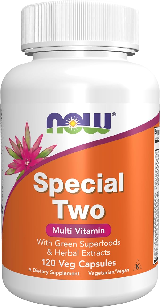 NOW Supplements, Special Two with Green Superfoods & Herbal Extracts, 120 Veg Capsules