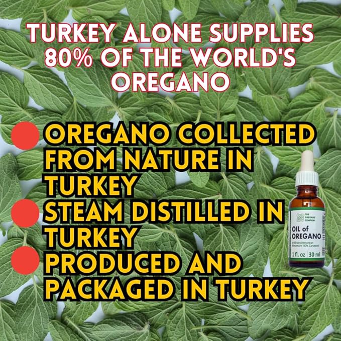 THE OREGANO COMPANY- Oil of Oregano 1 fl. oz 30 ml, 90+ Carvacrol, Extra Strength, Liquid, Vegan, Vegetarian, Non-GMO, Gluten Free Drops, Seasonal Drops, Natural, Edible Food Grade, Aceite De Oregano