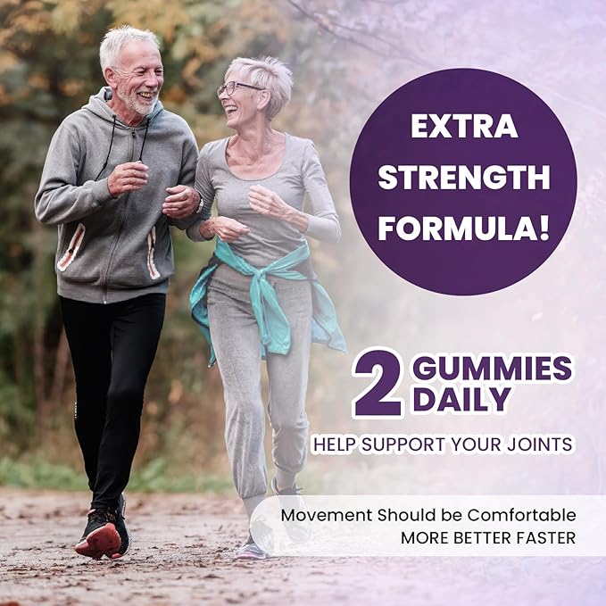 Glucosamine Chondroitin Gummies Sugar Free,Extra Strength 1500mg Glucosamine with MSM & Turmeric,Joint Support Gummies Supplements for Men & Women,for Joint Flexibility & Bone Health, 90 Count V01