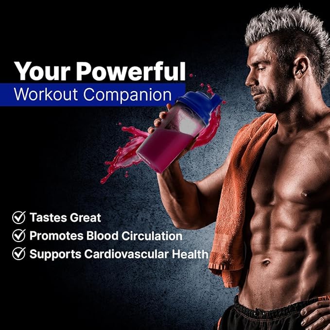 L-ARGININE PRO Supplement Powder | 90 Packets Single Serve Travel Size | 5,500mg of L-arginine Plus 1,100mg L-Citrulline, Raspberry, Orange & Grape