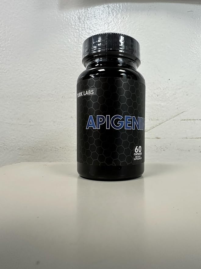 Turk Apigenin - Natural Bioflavonoid Supplement - Metabolism, Calm, Sleep, and Nerve Support - 60 Capsules, 50mg Each Labs
