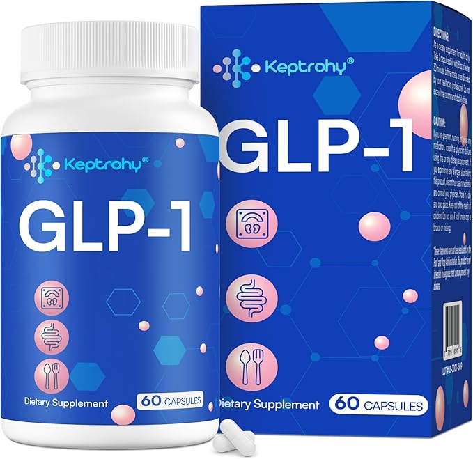 GLP-1 Supplement | GLP1 Support for Women & Men, Support GLP-1 Naturally, GLP 1 Supplement for Immune, Energy, Digestion, Gut & Overall Health | Daily Support GLP1 Levels - 60 Capsules