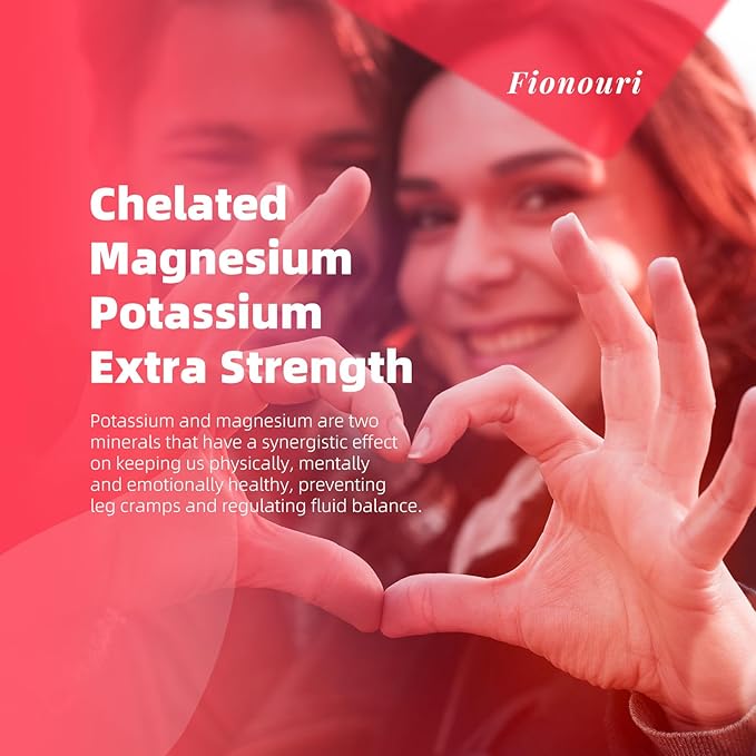 Magnesium Glycinate Gummies 1000mg - for Adults Magnesium Potassium Supplement with Vitamin D, B6, CoQ10 for Calm Mood & Sleep Support - 120 Strawberry Flavor-2 Pack