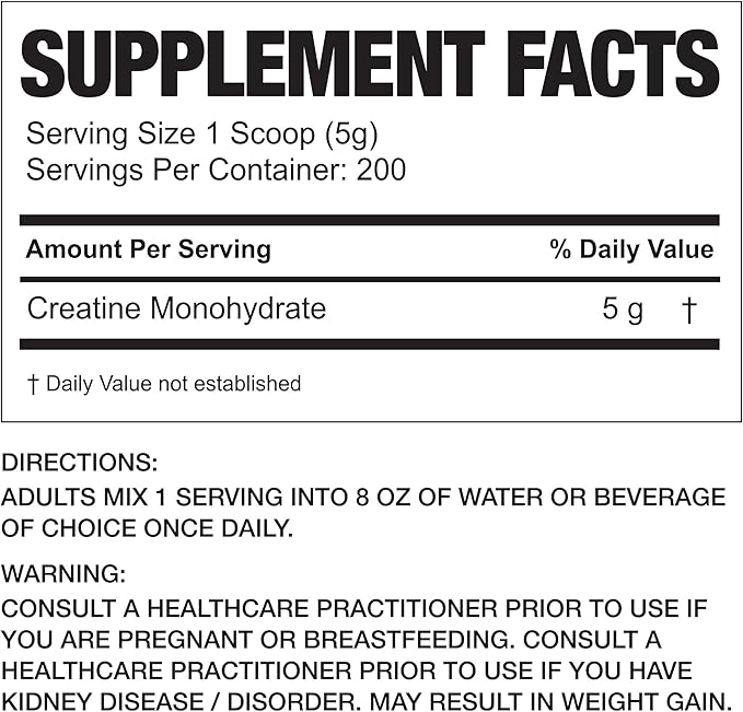 Nutraceuticals Micronized Creatine 100 – 200 Servings, High-Purity & Fast-Absorbing Creatine Monohydrate for Strength, Endurance & Muscle Growth