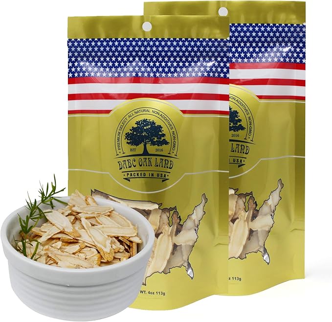DOL American Ginseng Slices from Wisconsin (Sliced Ginseng Root Wisconsin Grown!Most People Use It to Make Ginseng Tea! Good for Health! 花旗参片/西洋参片 (Sliced Ginseng Root) 113g/Bag