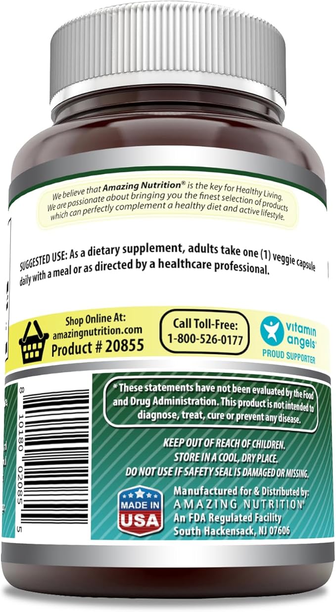 Amazing Formulas Biotin 10000 mcg | 200 Veggie Capsules | Vitamin B7 Supplement | Non-GMO | Gluten Free | Made in USA 3 Pack