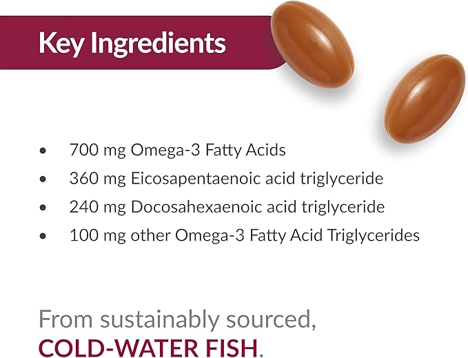 Bariatric Advantage Omega-3 300 EPA DHA Fish Oil Capsules, Concentrated Source of Fatty Acids from Sustainably Sourced Cold Water Fish - Lemon Lime, 270 Softgels