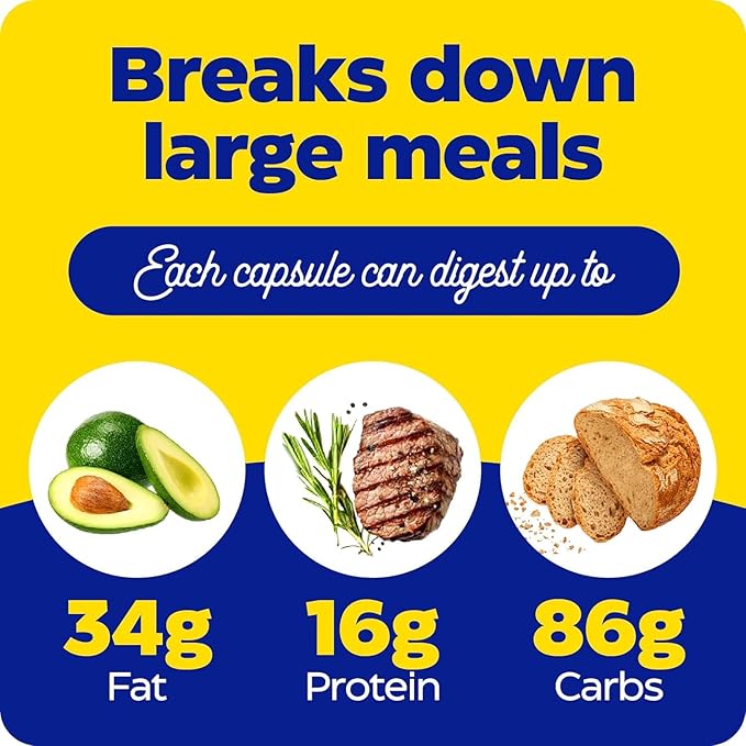 Enzymedica Digest Gold + ATPro, Maximum Strength Digestive Enzymes, Helps Digest Large Meals for Instant Bloating Relief, 90 Count