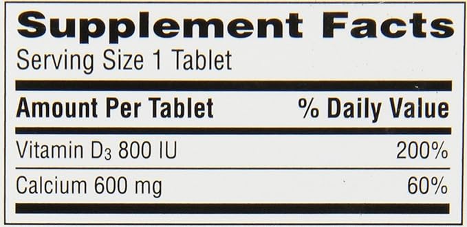 Caltrate 600 Plus D3 Calcium and Vitamin D Supplement Tablets, Bone Health Supplements for Adults - 60 Count (Pack of 4)