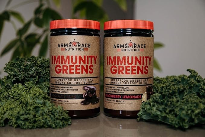 Arms Race Nutrition Immunity Greens Superfood Greens and Immune Support Blend - 9.2 oz. (30 Servings) (Pineapple Mango)