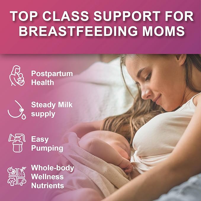Lactation Supplement Gummies – Powered by Moringa, Fennel, Sunflower Lecithin, Milk Thistle, Blessed Thistle, plus Vitamins D3 & B12 – 60 Gummies for Breastfeeding Support & Milk Supply Boost