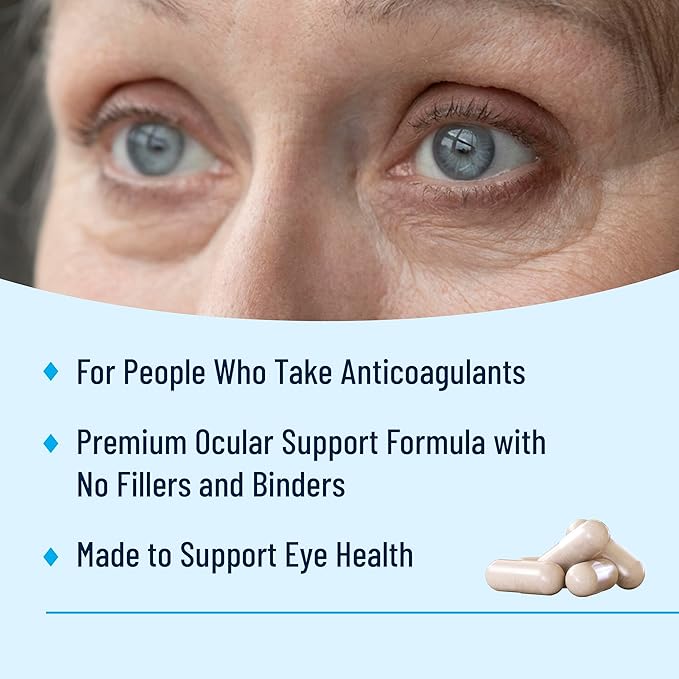 AREDS 2 Eye Vitamins - VisiVite Vitamins for Eye Health Without Vitamin E - Eye Vitamins for Seniors - Lutein and Zeaxanthin Supplements - 60 Capsules