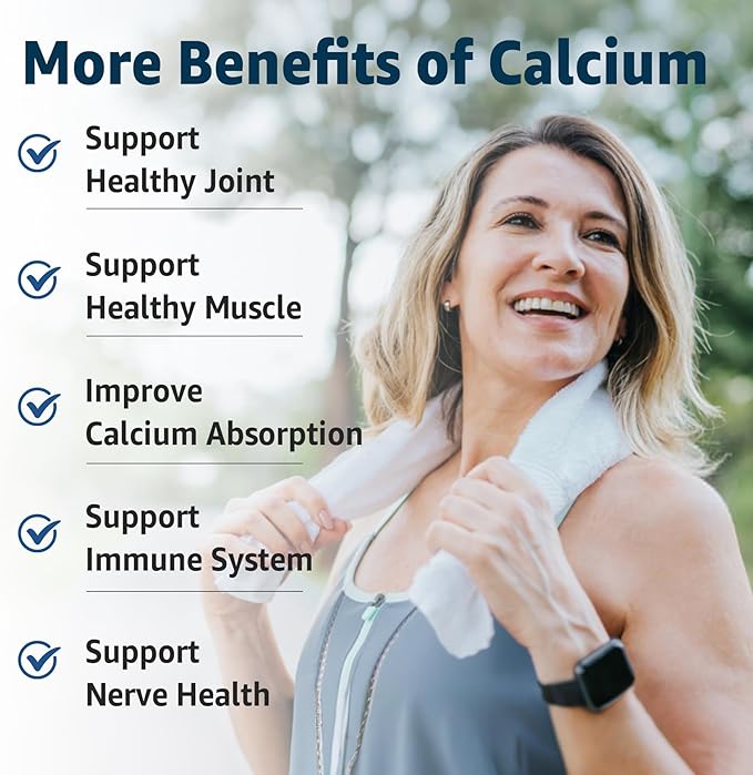 Calcium Gummies 600mg - Calcium Supplement for Women, Ocean Algae Calcium | Vitamin D3, K2, Magnesium | for Bone Strength, Muscle & Immnue | Sustainably Sourced Algae Calcium, 70+ Mineral, Vegan,2PACK