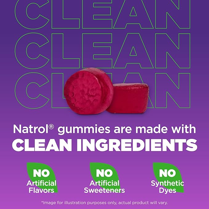 Natrol MelatoninMax Sleep Aid Gummy, 10mg per Gummy, Maximum Strength for Better Sleep, 10mg, 50 Blueberry Flavored Gummies (Pack of 12)