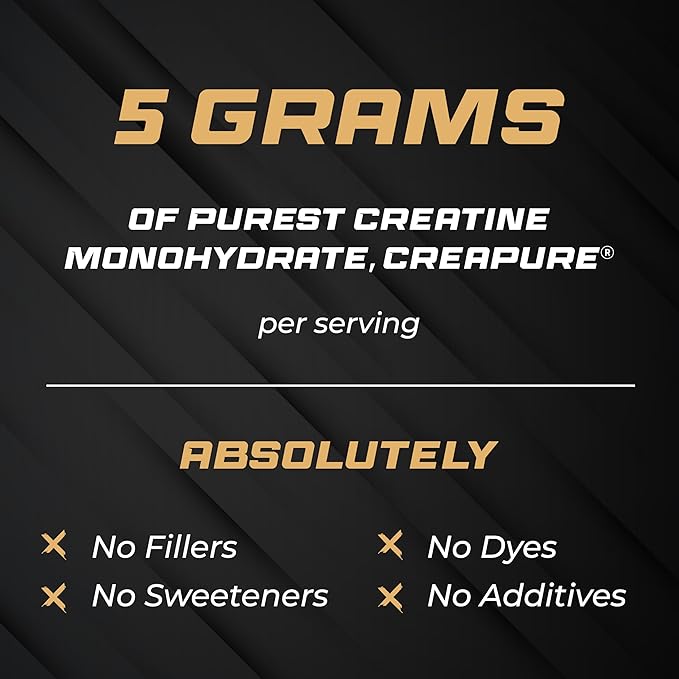 Sandhu's Creapure German Creatine Monohydrate Powder Supplements for Men & Women, Unflavored, 60 Servings, 10.58 Oz, Sport Supplement Supports Lean Muscle Building