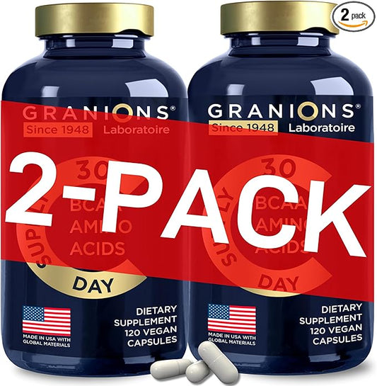 Essential Amino Acids Supplement for Men & Women - All 9 BCAAs EAA Supplements Formula - Leucine Amino Acid, Lysine, Tryptophan, Advanced Amino Energy & Muscle Recovery - 240 Vegan BCAA Capsules
