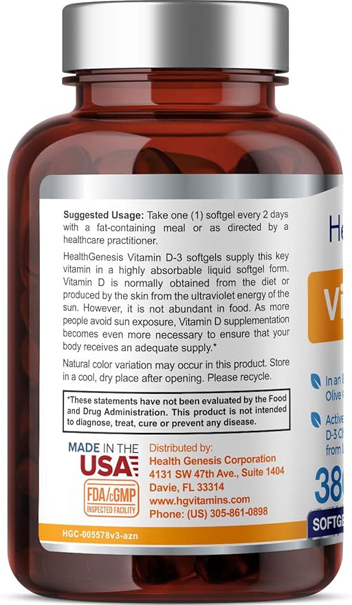Vitamin D-3 10000 IU 380 Softgels - High-Potency in Extra Virgin Olive Oil Non-GMO Soy-Free Supports Strong Bones Immune Health