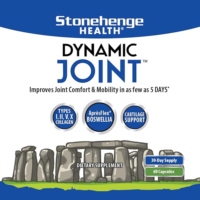 Stonehenge Health Dynamic Joint + Dynamic Brain Bundle Supplement Supports Comfort, Mobility, Flexibility + Memory Acquisition and Retention