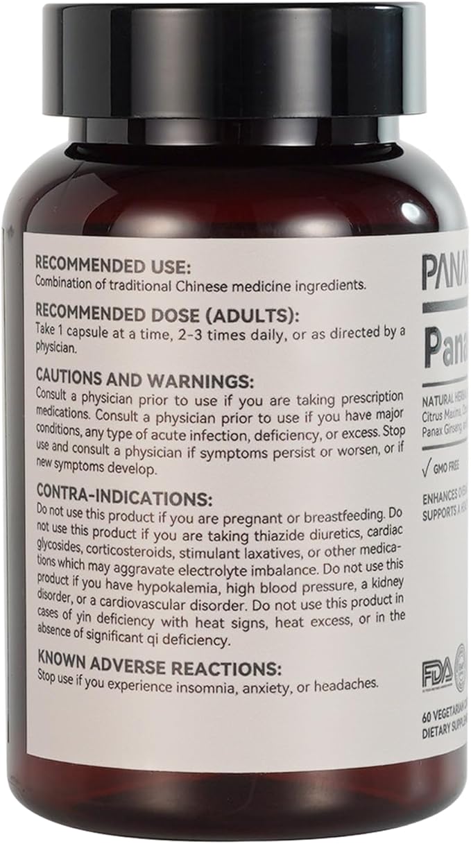 Lung Support Capsules - 60 Count, Herbal Supplement with Citrus Peel & Ginseng, NPN Certified