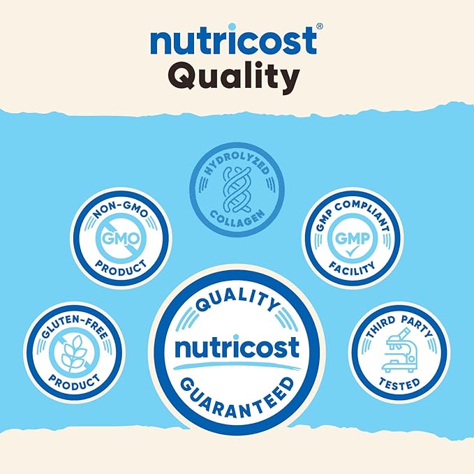 Nutricost Multi Collagen + Beauty & Protein Powder (Milk Chocolate Flavor) 30 Servings - with Biotin and Collagen Peptides, Non-GMO, Gluten-Free