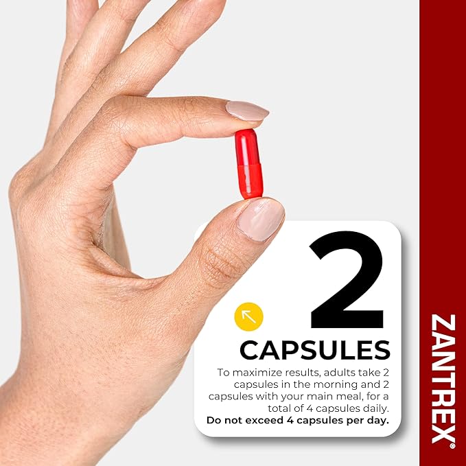 Zantrex Red Fat Burner & Active Energy Booster Supplement | Supports Body Sculpting, Increased Focus & Workout Performance | 56 Capsules