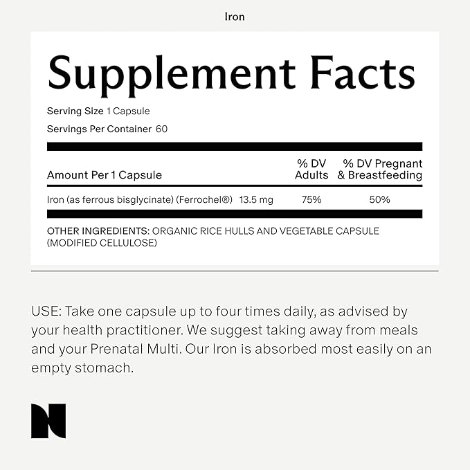 Needed. Prenatal Iron Supplement - Pregnancy, Breastfeeding, Postpartum - Aids Energy, Birth Weight & Baby's Neural Development - Non-Constipating & Gentle on Stomach - Flexible Dosing for Pregnancy
