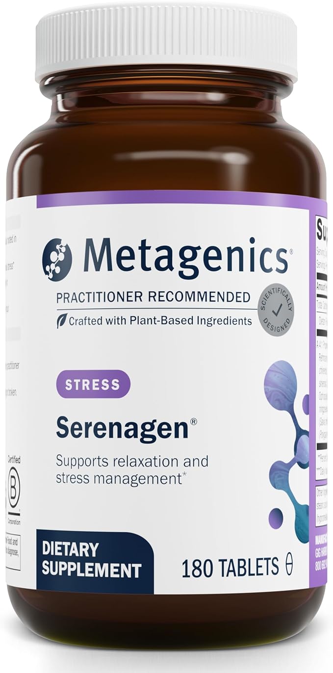 Metagenics Serenagen, Traditional Herbal Stress Management Formula with Asian Ginseng Root to Help Adjust to Stressful Environmental Challenges - 180 Tablets