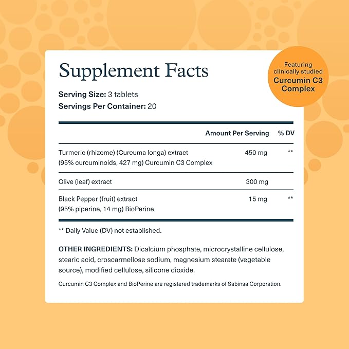 Youtheory Turmeric - Antioxidant & Joint Support Supplement for Men & Women - Contains Black Pepper Extract - Vegan - Dairy, Soy & Gluten Free - 60 Tablets