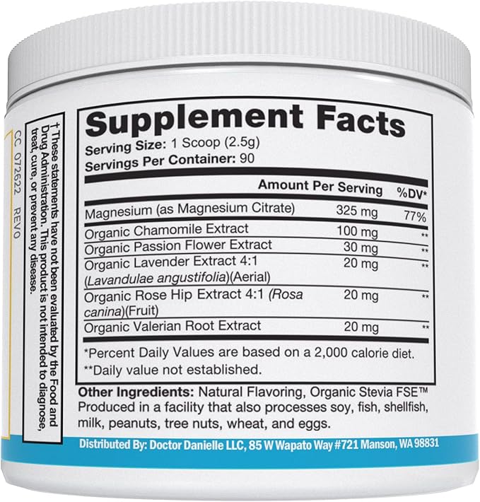 Zenbliss - Calming Magnesium Relaxation Drink Mix with Passion Flower and More - by Dr. Danielle